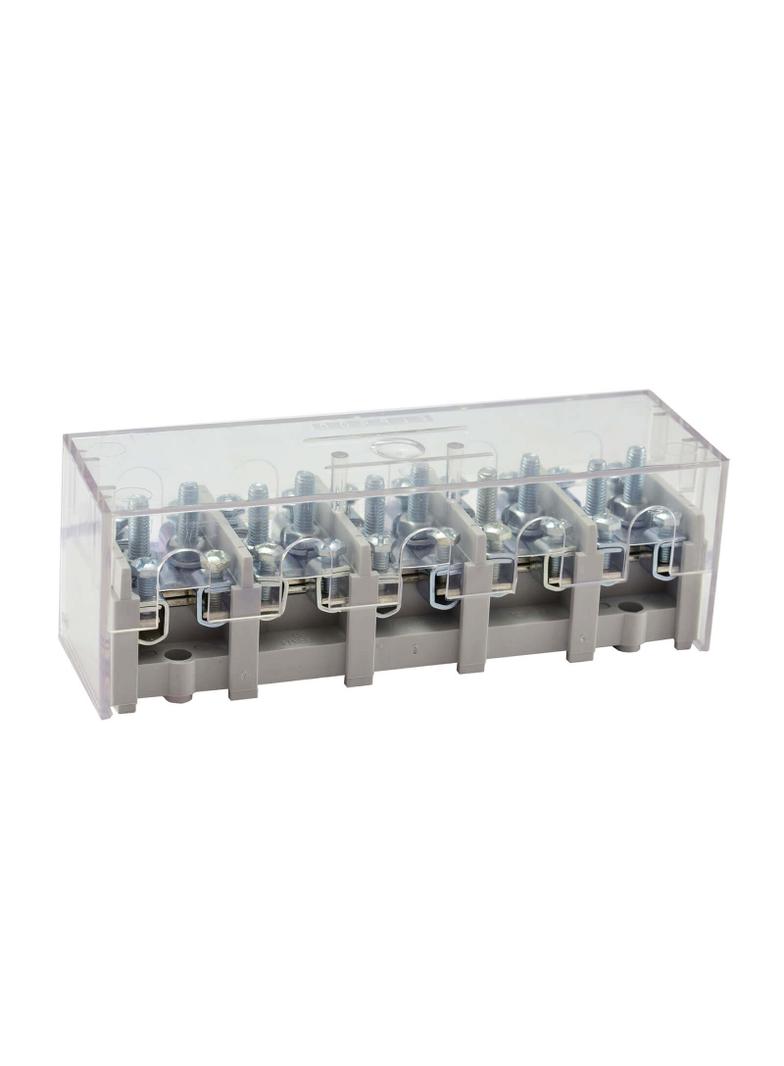LZ5*35/16wyk.12P , Odgałęźnik instalacyjny 5-segmentowy (zacisk: 5x2x35mm2 - 5x4x16mm2) z pokrywą, SIMET