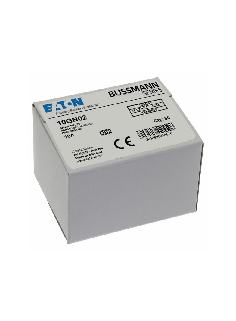 GAUGE PIECE D02 10A 400V FOR E18 Wstawka kalibrowa D02 10A E18 10GN02 EATON
