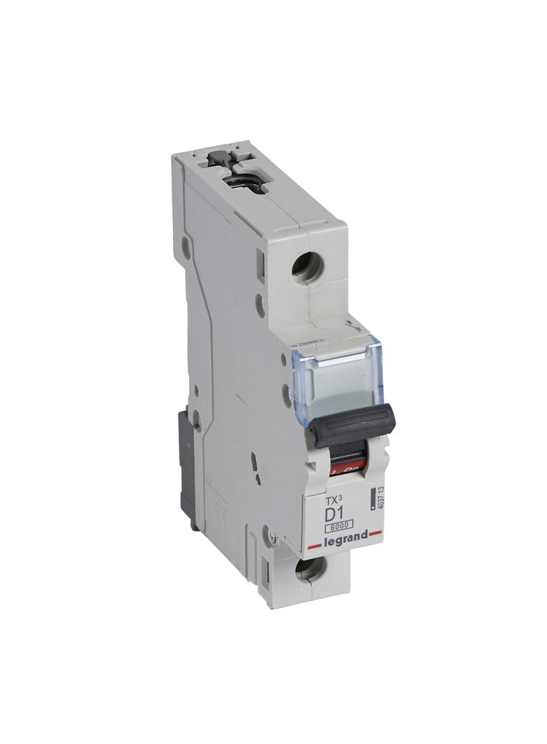 WYŁĄCZNIK NADPRĄDOWY S 301 1P D 1A 6000A SERII TX3, Legrand