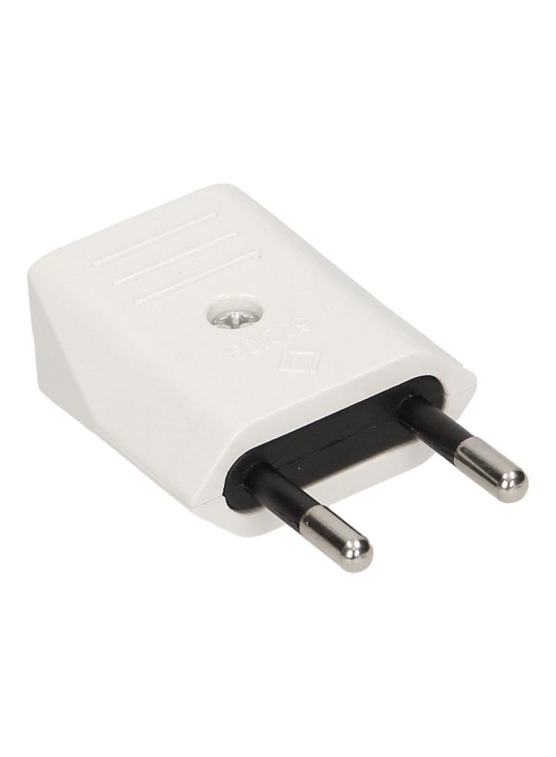 Wtyczka płaska bez uziemienia 2,5A 230VAC biała OR-AE-1374 ORNO