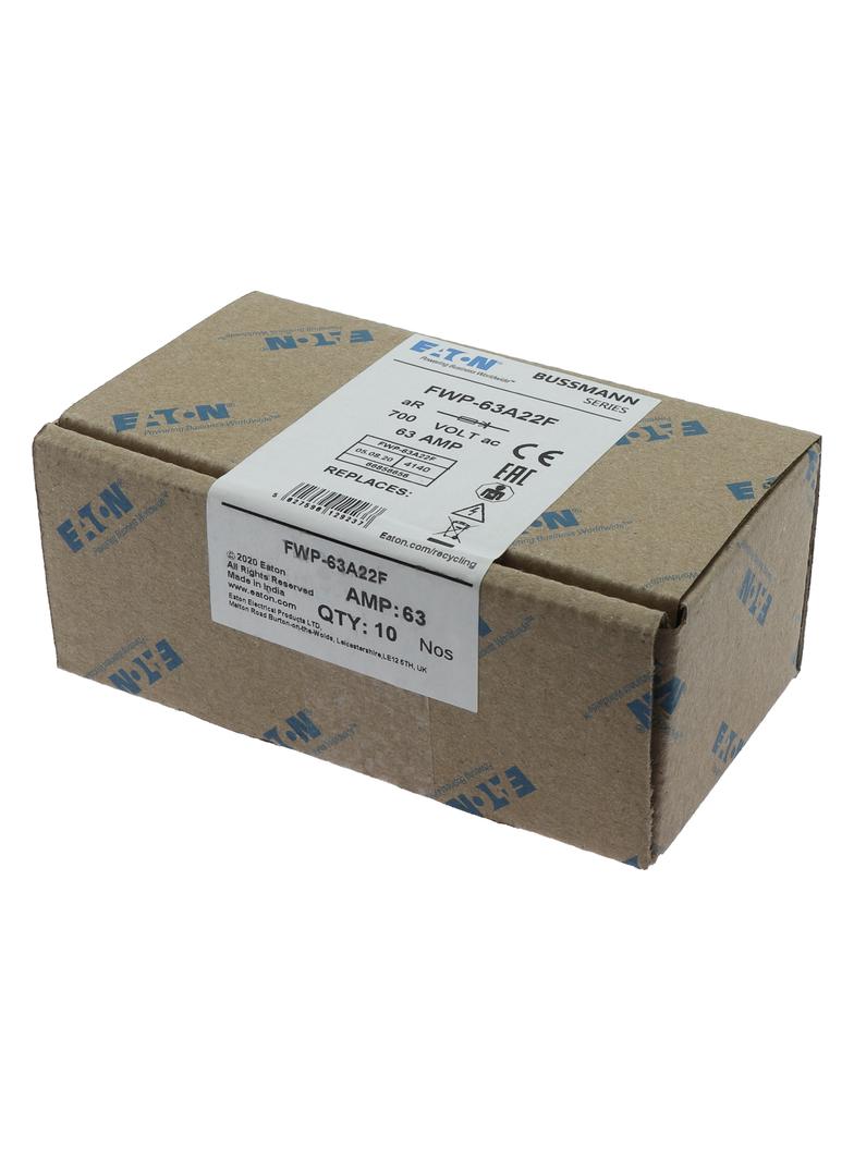 63AMP 700VAC 22 X 58MM FERRULE 63AMP 700VAC 22 X 58MM cylindryczna do półprzewodników FWP-63A22F EAT