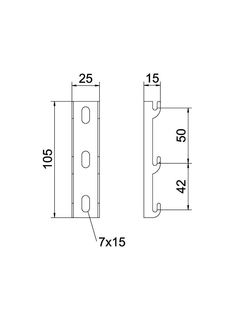 G-GRM-R125 FS Szyna haczykowa