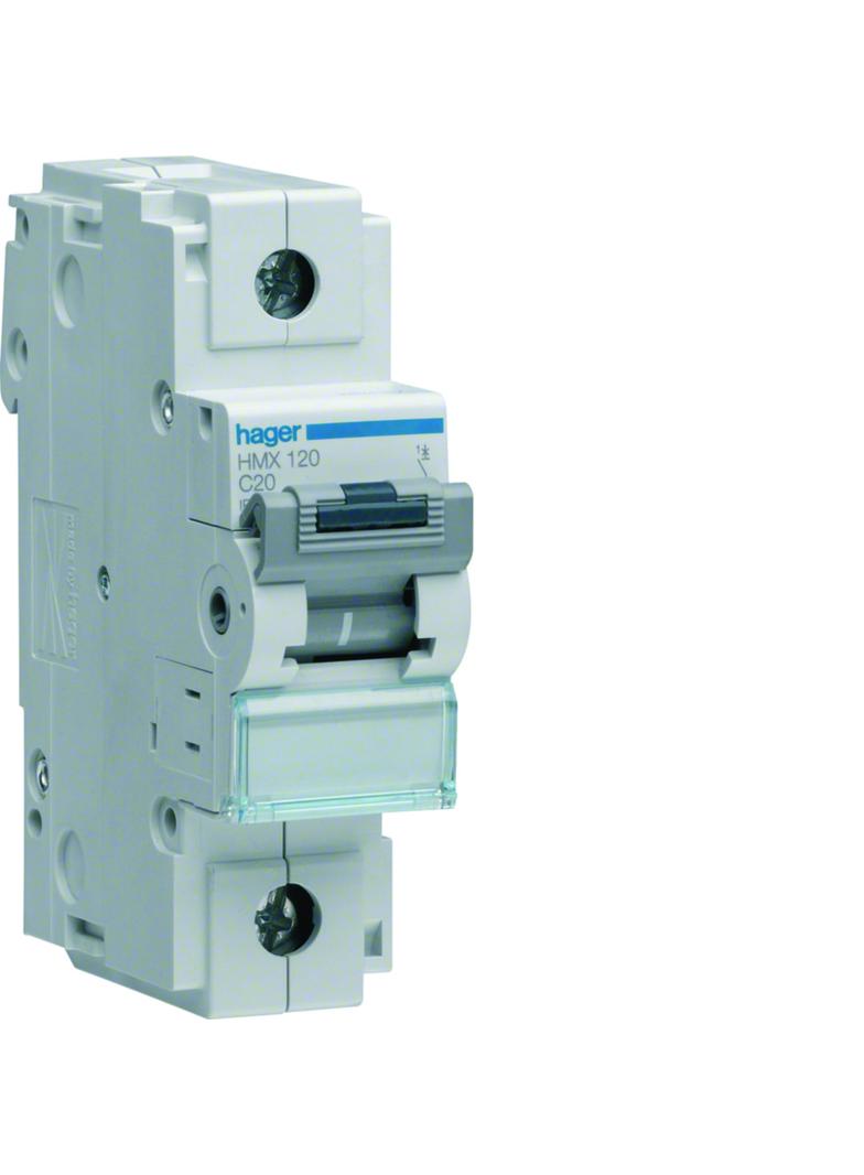 MCB Wyłącznik nadprądowy 50kA 1P C20A HMX120 HAGER