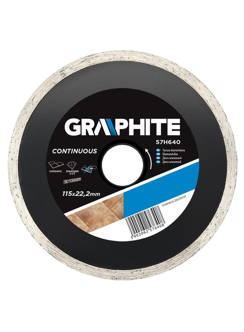 Tarcza diamentowa 115 x 22.2 mm, pełna