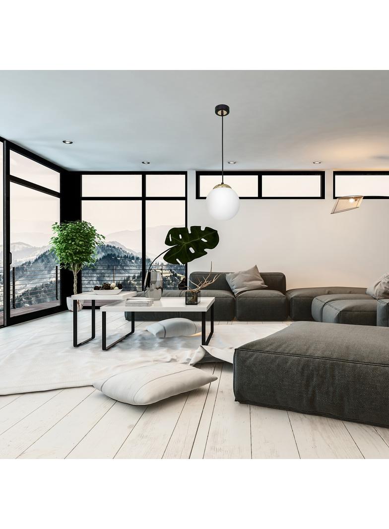 MILAGRO Lampa wisząca SPARTA BLACK / GOLD 1xE27