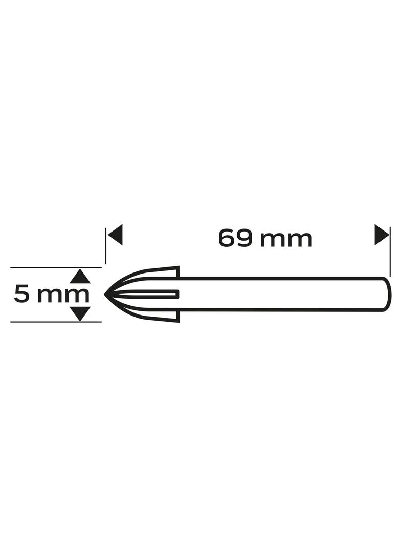 Wiertło uniwersalne HM, 5 mm
