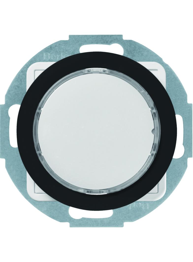 R.x Sygnalizator świetlny LED podświetlenie czerwone/zielone, czarny połysk