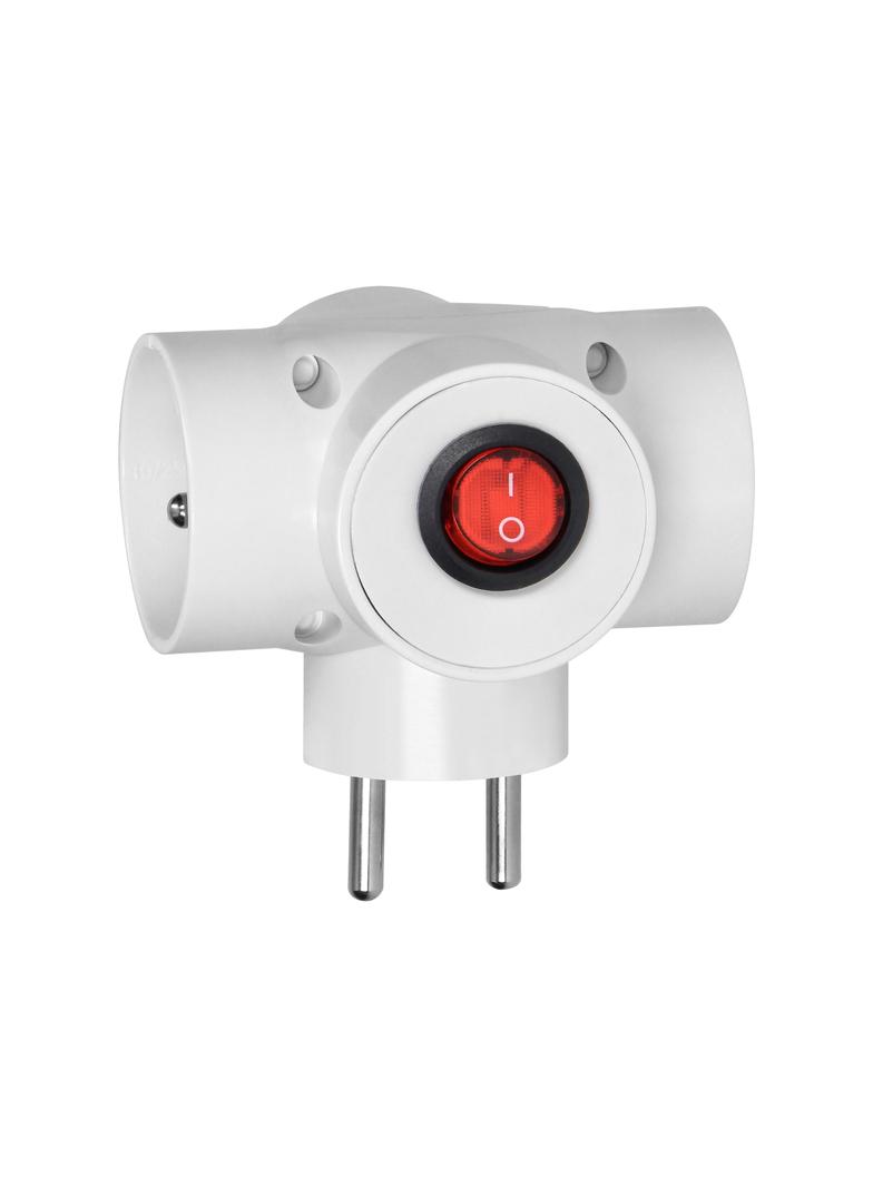Rozgałęźnik 3x2P+Z, z wyłącznikiem R-31W ORNO