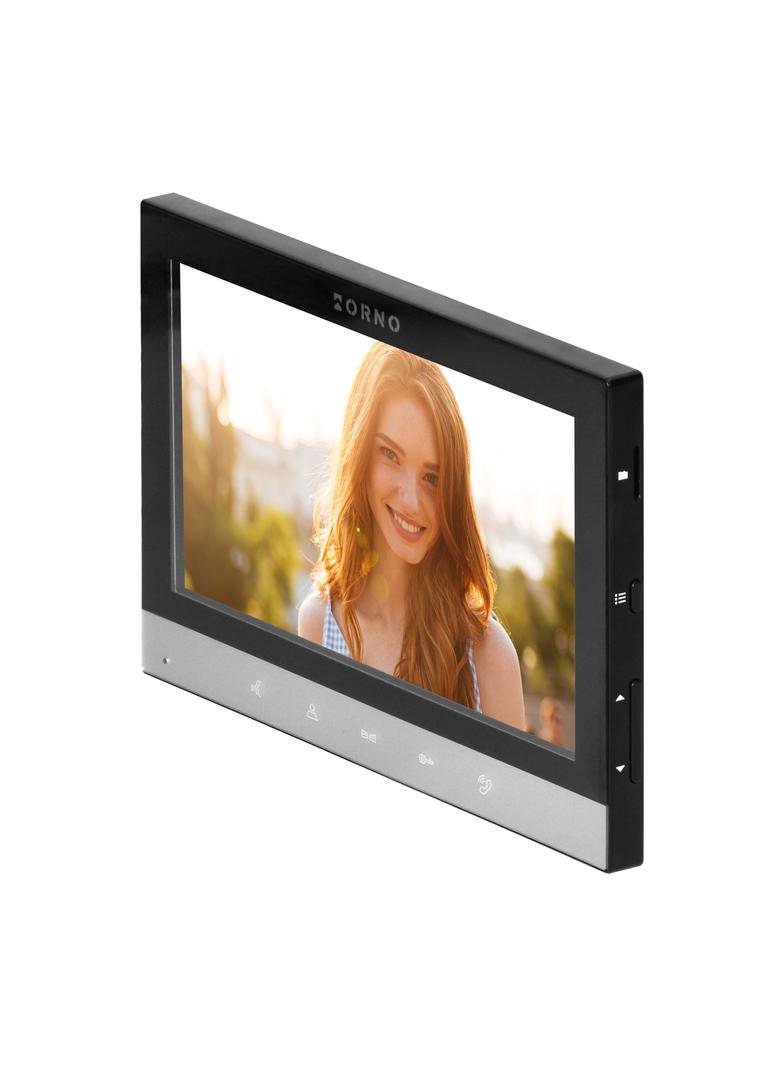 ALERTO, zestaw wideodomofonowy, bezsłuchawkowy, panel dotykowy 7'' LCD, z gniazdem na kartę pamięci OR-VID-MD-1084/B ORNO