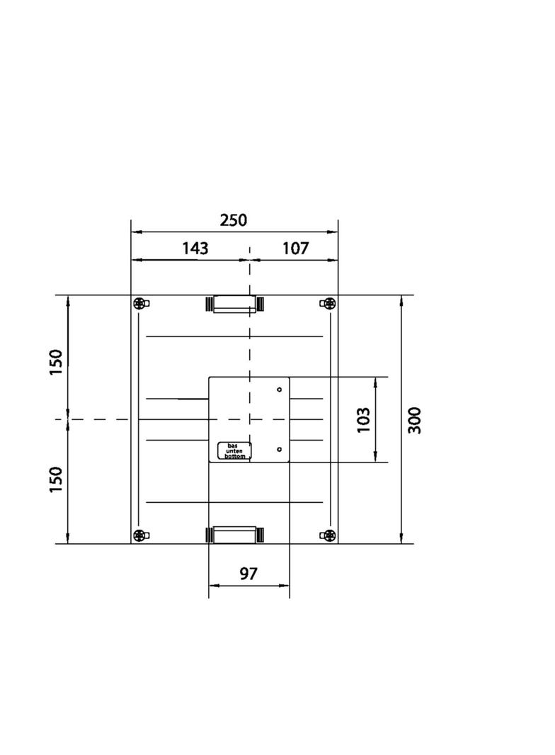 univers N 300x250mm podzespół dla wyłącznika mocy H3+ P250 UK21LH1 HAGER