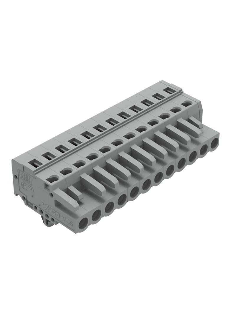 Gniazdo MCS‑MIDI Classic 12‑biegunowe szare raster 5mm 231‑112/008‑000 /25szt./ WAGO
