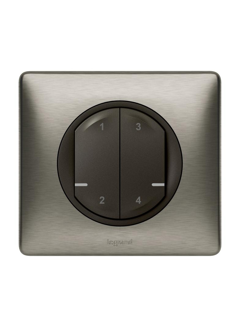 Netatmo - Celiane- łącznik bezprzewodowy 4 scenariusze - grafitowy, Legrand