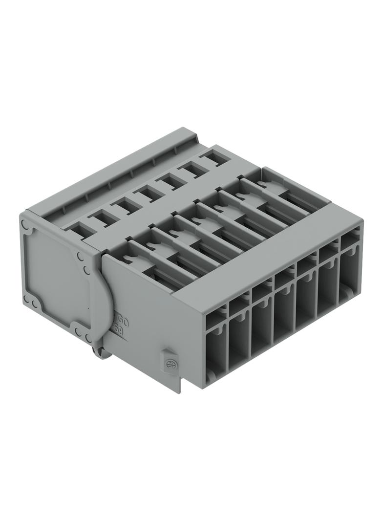 X-COM wtyk 7-biegunowy szary raster 5 mm /25szt./ WAGO