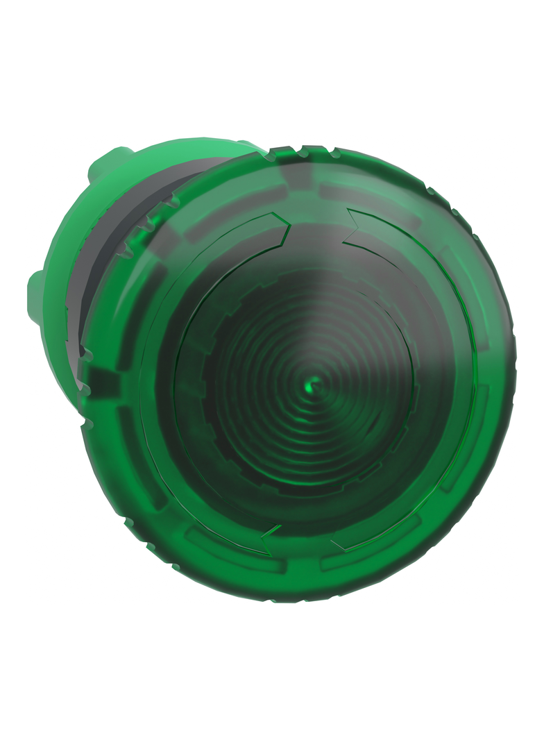 Harmony XB5 Napęd przycisku grzybkowego O40 zielony odryglowany przez obrót LED plastikowy