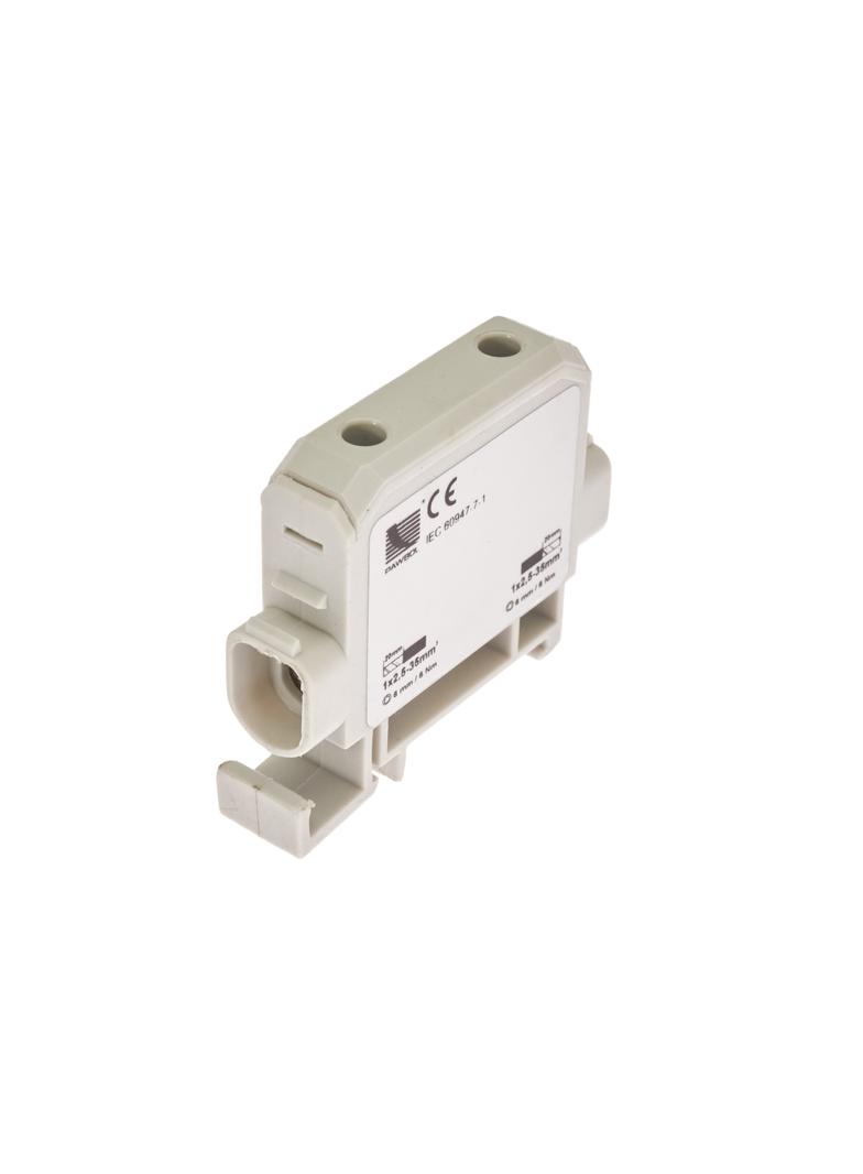 Listwa zaciskowa w korpusie 1x2,5-35 szara AL/CU