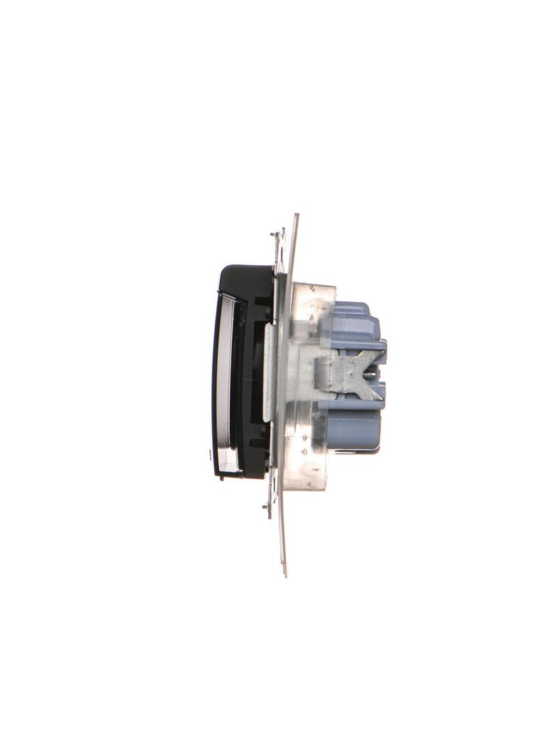 Simon 54 Gniazdo wtyczkowe do wersji IP44 Z USZCZELKĄ 16A 250V zaciski śrubowe klapka transparentna czarny *Uszczelka do ramek S54 PREMIUM DGZ1BZ.01/49A KONTAKT