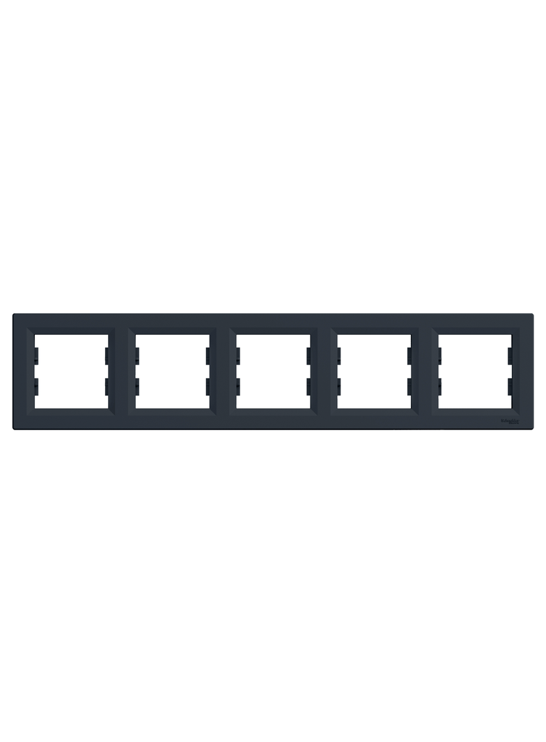 Asfora, ramka 5-krotna, pozioma, antracyt