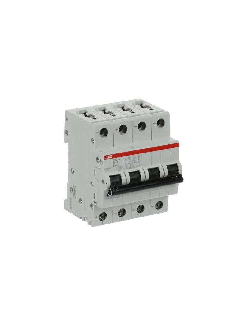 S204M-B16UC Wyłącznik nadprądowy 10kA AC/DC 4P B16A 2CDS274061R0165 ABB