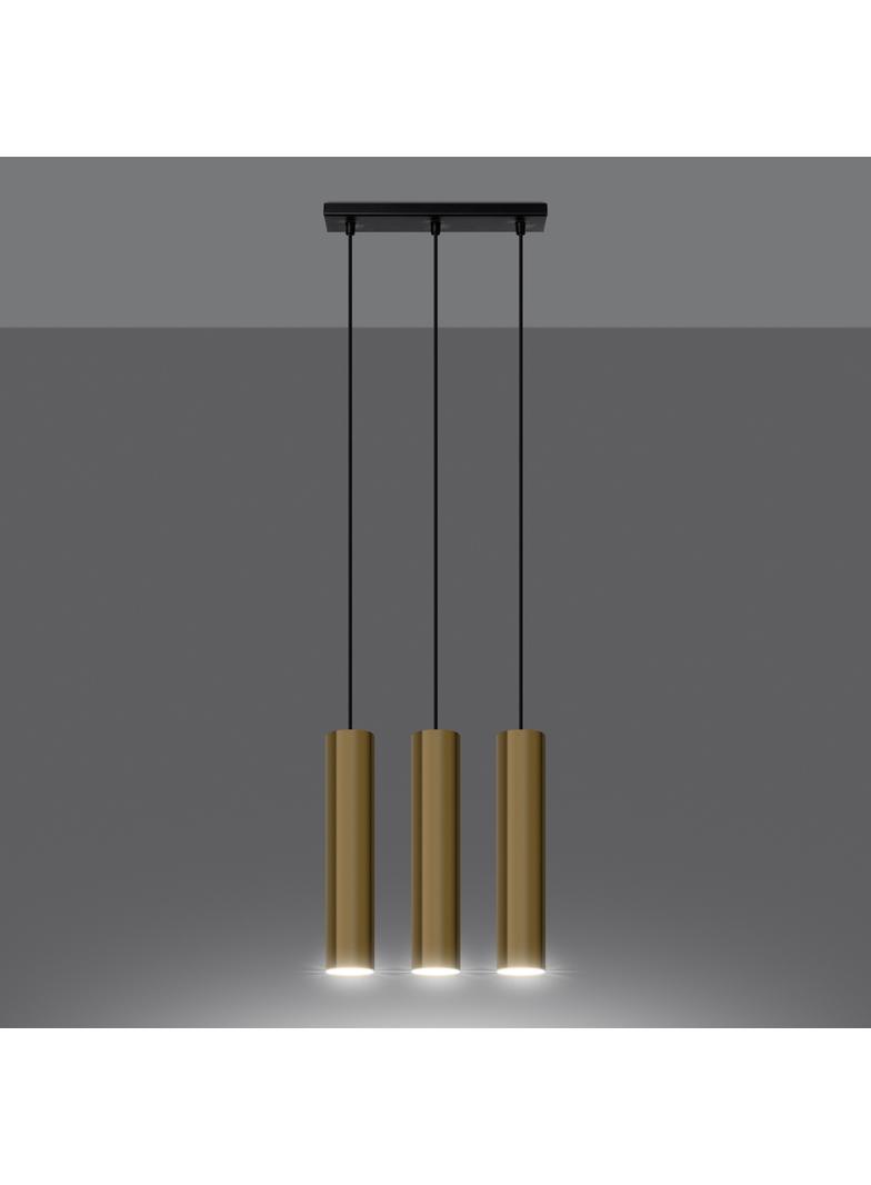 Sollux Lampa Wisząca LAGOS 3 złoty połysk SL.1201