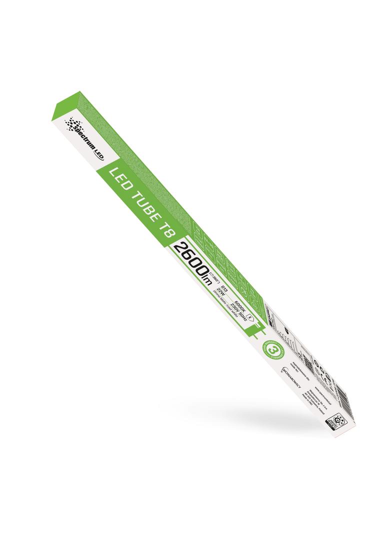 LED TUBE T8 SMD 2835 22W CW 28X1500 glass SPECTRUM