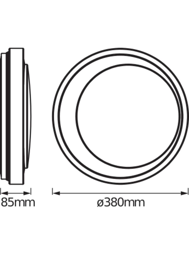Oprawa SMART+ Orbis Ceiling Moon WIFI TW 380mm white/Grey