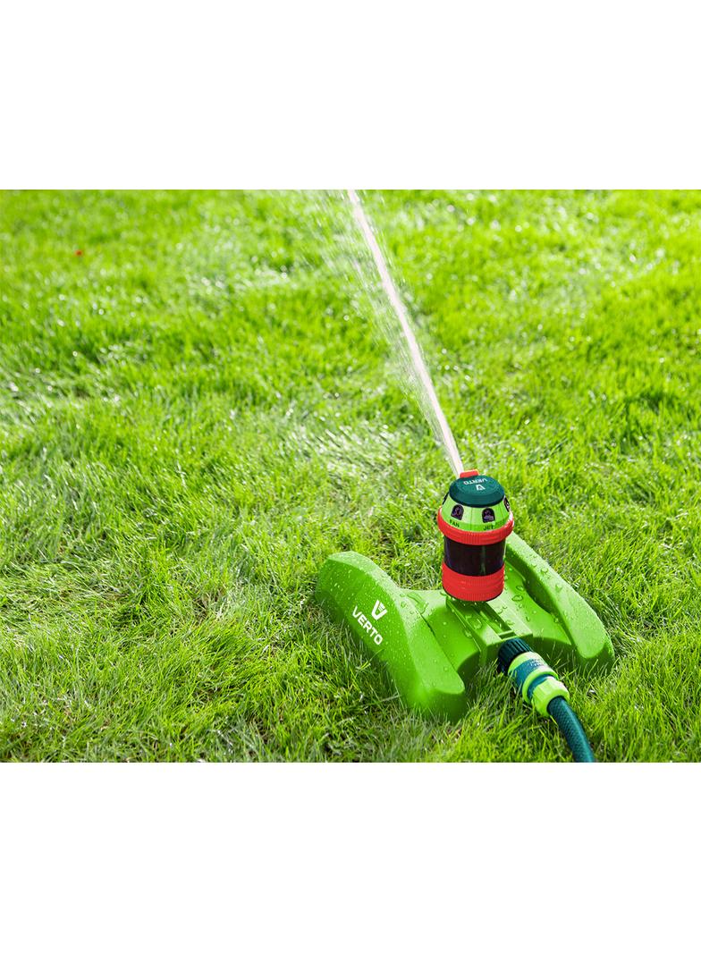 Zraszacz sektorowy, 6- funcyjny z napędem, regulowany zasięg,  powierzchnia podlewania max 491 m2, p