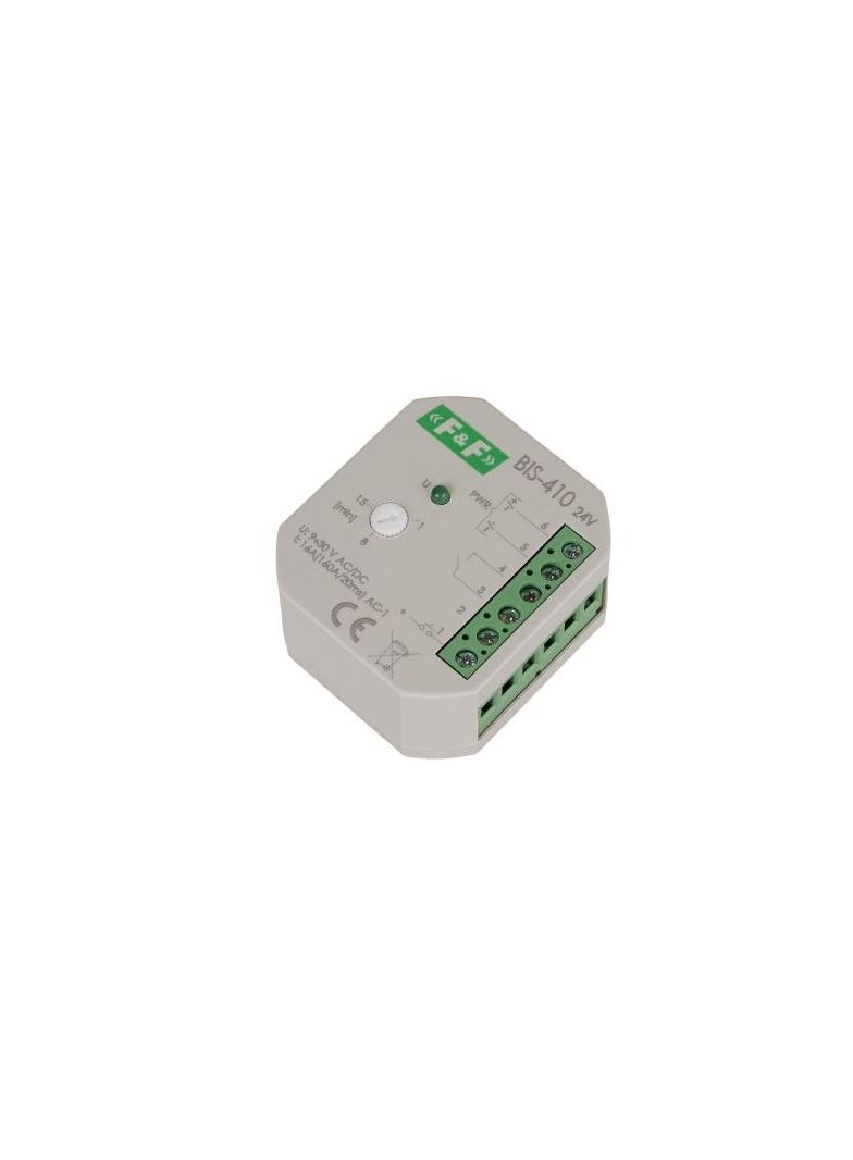 Przekaźnik bistabilny 24V podtynkowy z wyłącznikiem czasowym do podświetlanych przycisków BIS-410-24V F&F