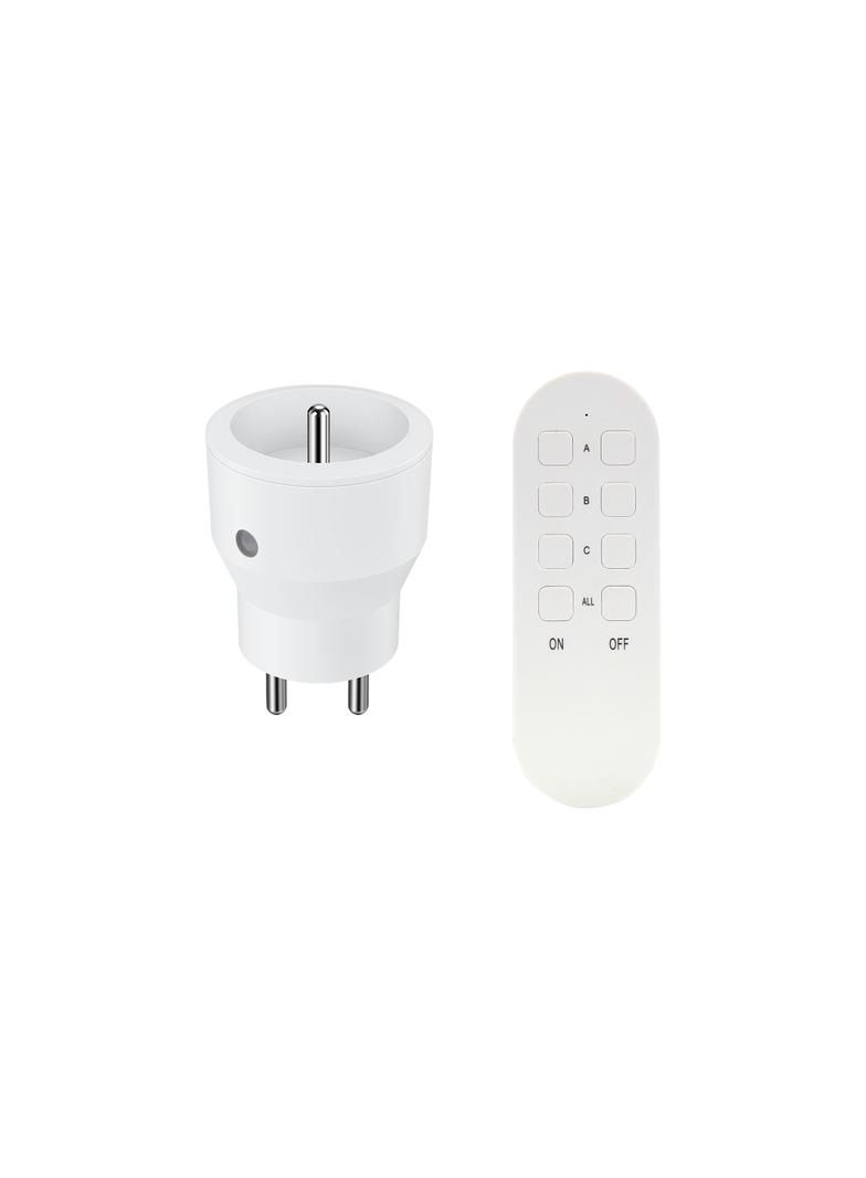 Zestaw bezprzewodowych gniazd MINI, sterowanych pilotem 1+1, 2300W