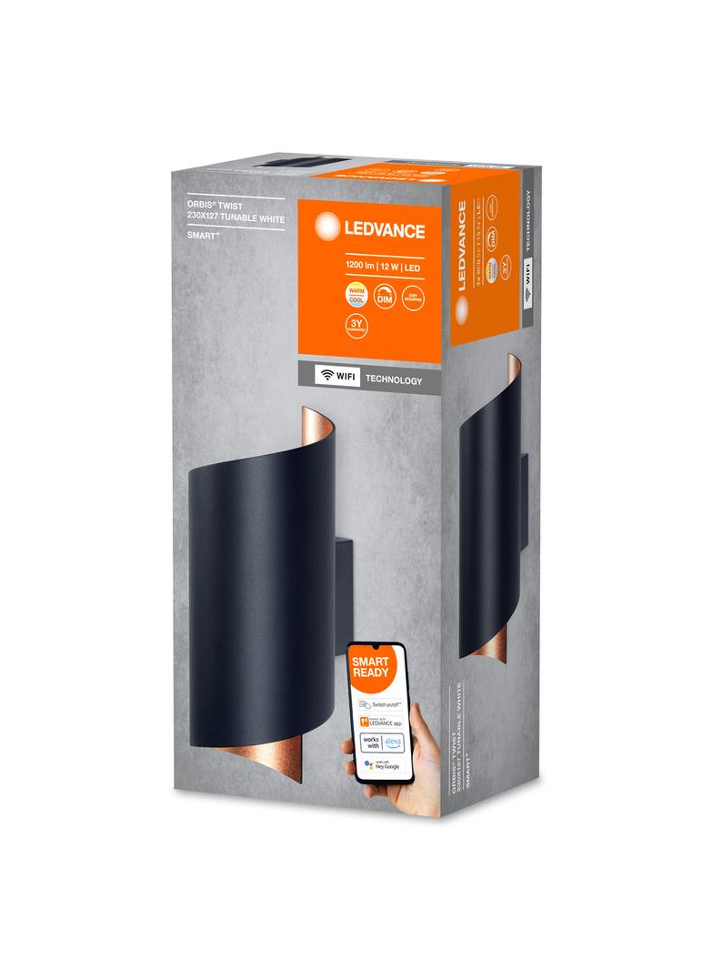 Oprawa SMART+ WIFI ORBISW TWIST 230x127 TW BK