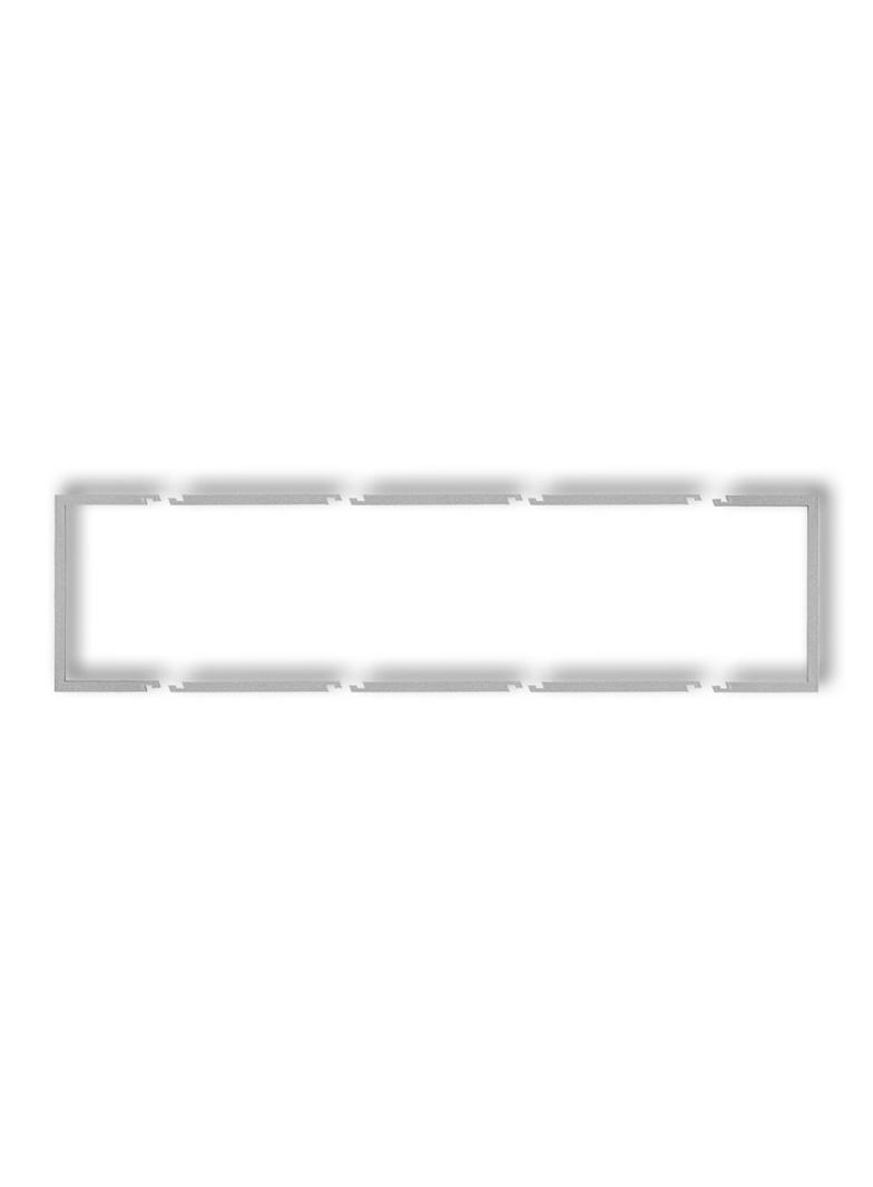 Ramka wypełniająca poczwórna DECO srebrny metalik 7DRW-4 KARLIK
