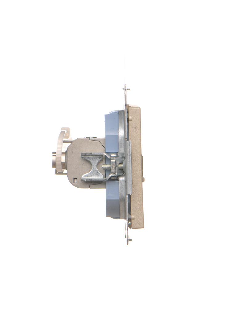 Simon 55 Gniazdo komputerowe pojedyncze RJ45 kategoria 6 ekranowane z przesłoną przeciwkurzową Szamp