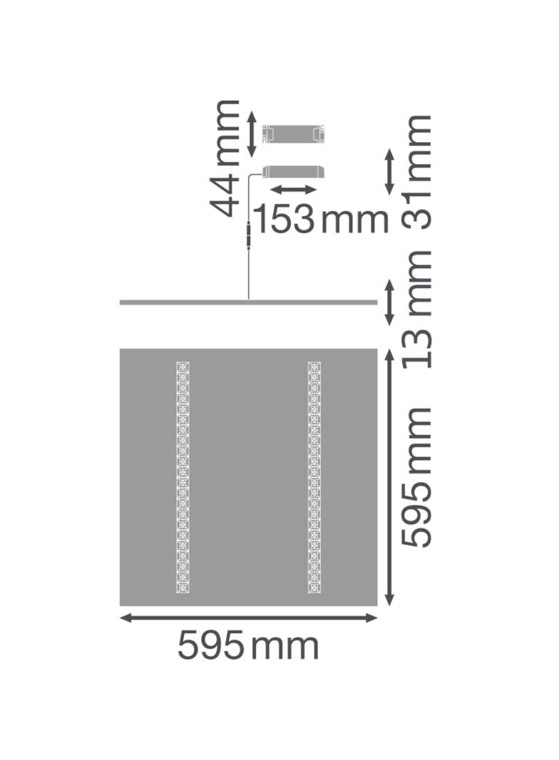 PANEL INDV 600 33W 3000K LEDV LEDVANCE