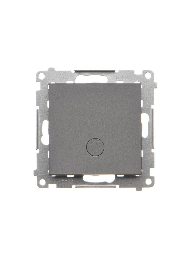Simon 55 Przycisk zwierny /dzwonek/ z podświetleniem LED szybkozłączka Grafitowy mat