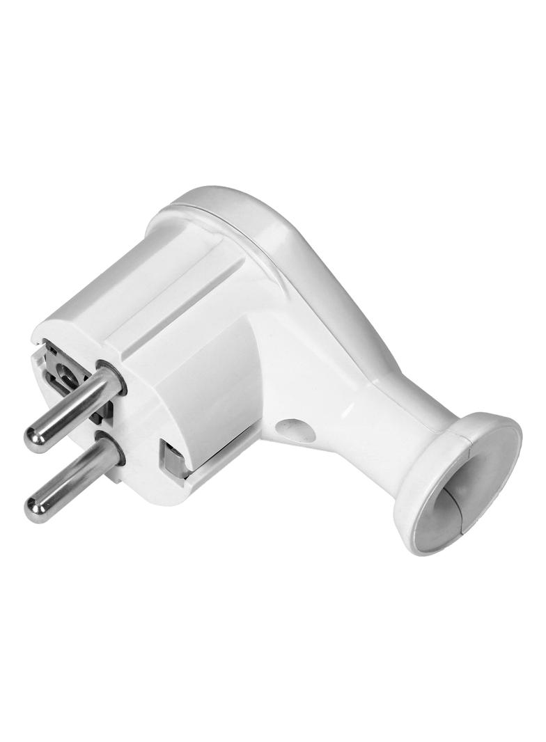 Wtyczka kątowa Uni-Schuko biała OR-AE-13261/W ORNO
