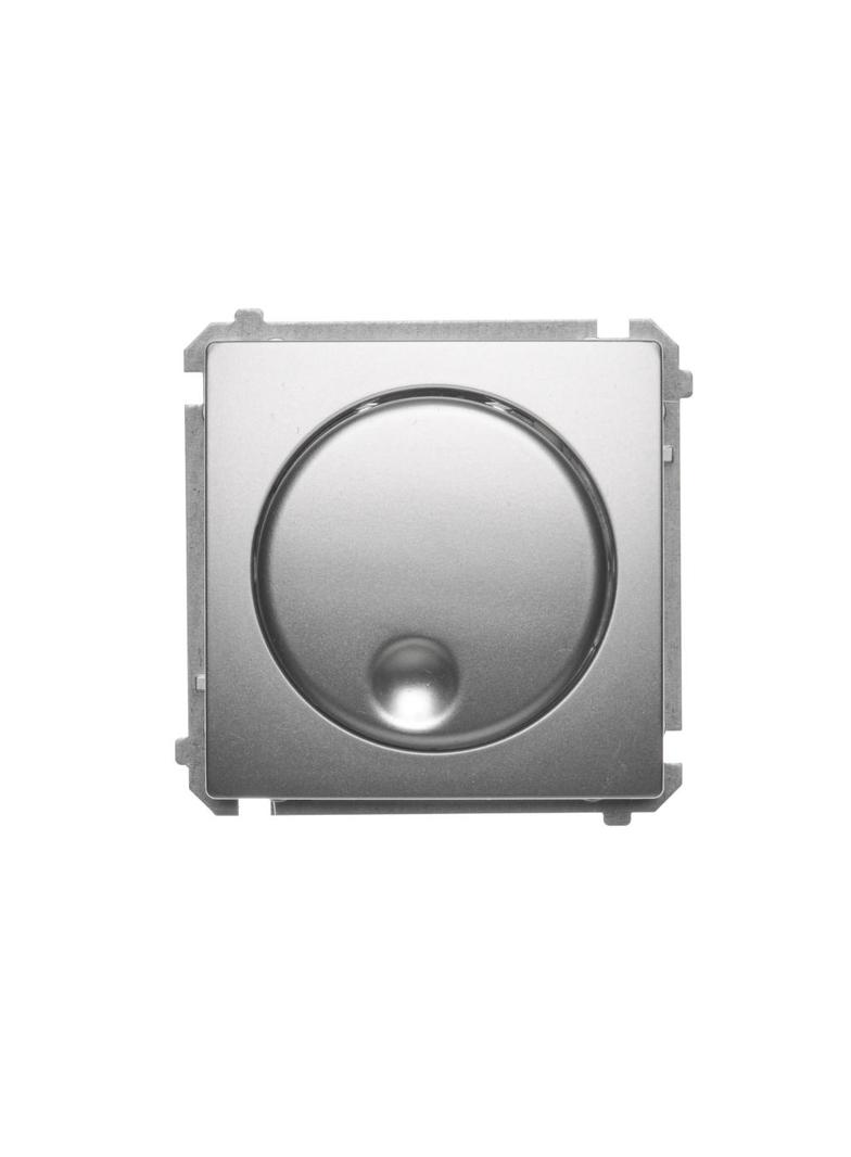 Simon Basic Ściemniacz naciskowo-obrotowy 20–500 W 230V srebrny mat