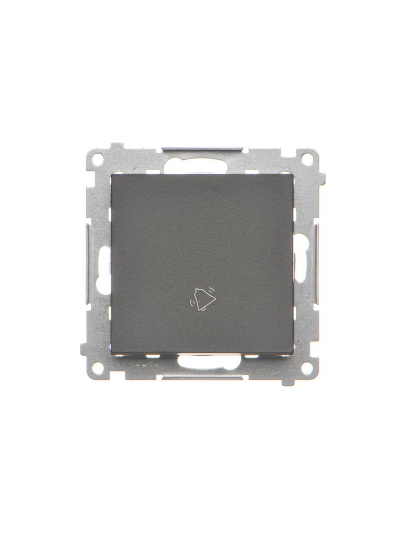 Simon 55 Przycisk zwierny /dzwonek/ szybkozłączka Czarny mat