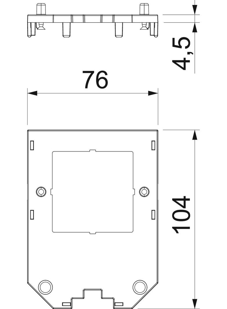 UT34 D2, Ramka montażowa