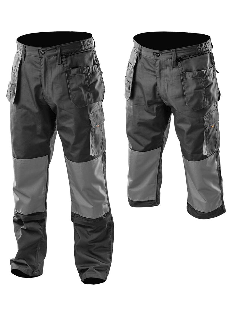 Spodnie robocze, rozmiar M/50, odpinane kieszenie i nogawki