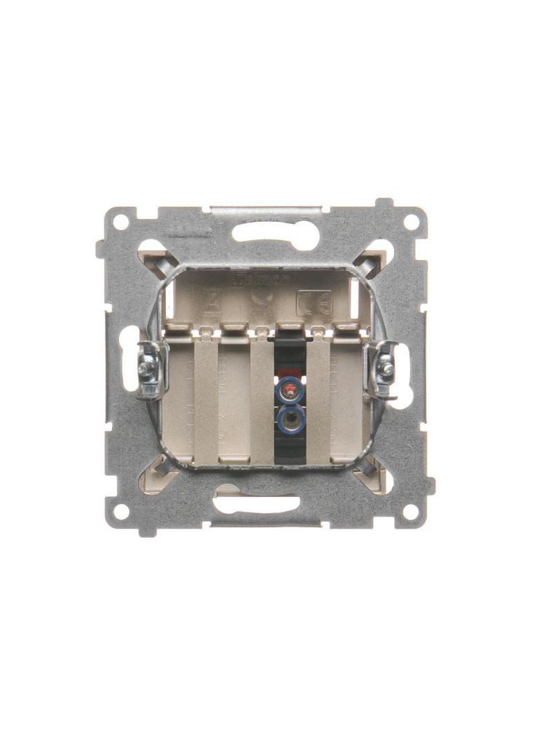 Simon 54 Gniazdo głośnikowe 1-krotne Przekrój przewodów dla wejścia i wyjścia 25 mm2 złoty mat