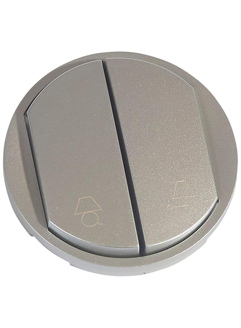 CELIANE - KLAWISZ PODWÓJNY LAMPKA/KINKIET TYTANOWY, Legrand