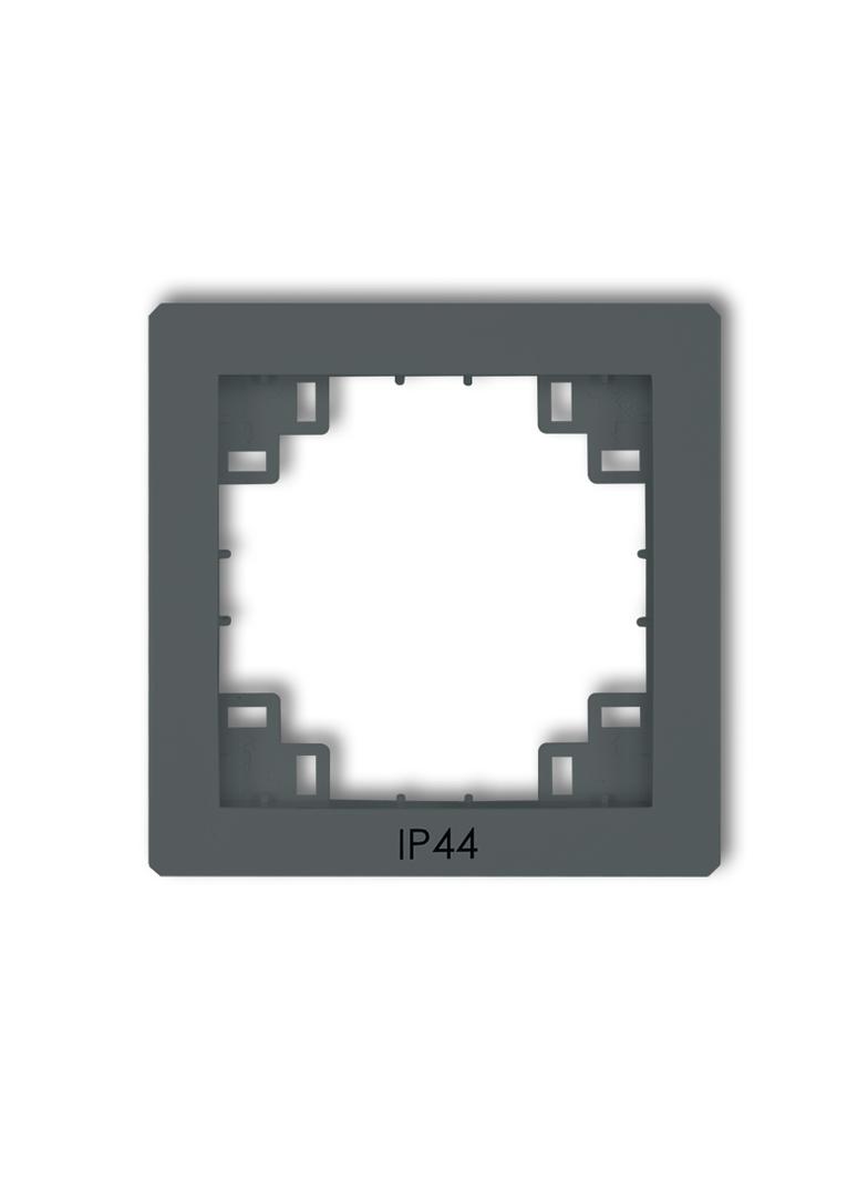 DECO Ramka pośrednia do łączników IP44 grafitowa mat