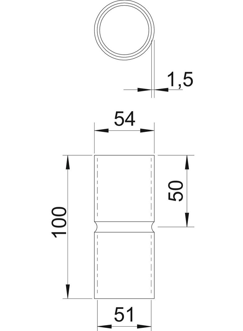 SV50 W G, Mufa rurowa