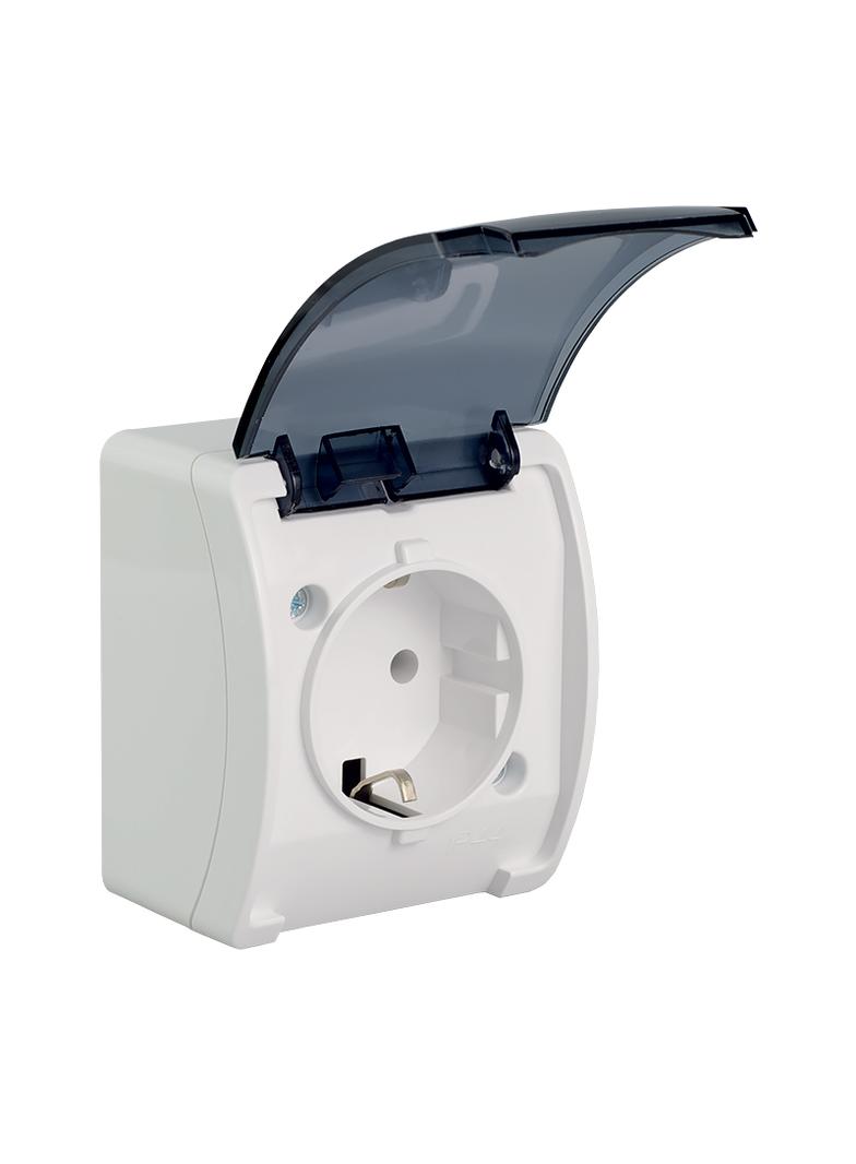 VG-Koala Gn. poj. 2P+Z-CHUKO n/t IP44 białe Z-lapką dymną VG 181-51 61.393 OPATÓWEK