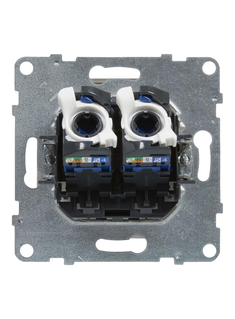 SUNO - Gniazdo 2XRJ45/kat 6 UTP, Biały, Legrand