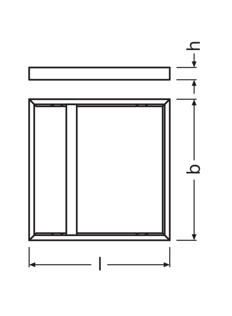 Ramka o wysokości 75mm do montażu powierzchniowego PANEL 600 SURFACE MOUNT KIT H75