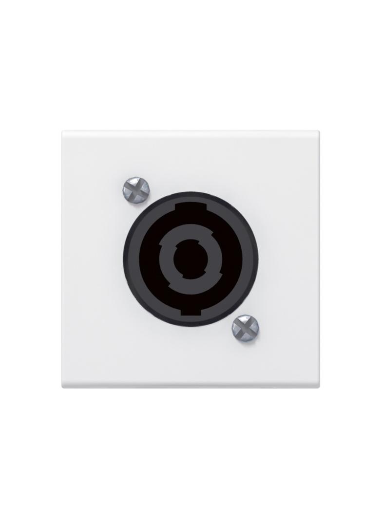 Mosaic Gniazdo Speakon - 2 Moduły Białe 4 Styki 078760 LEGRAND