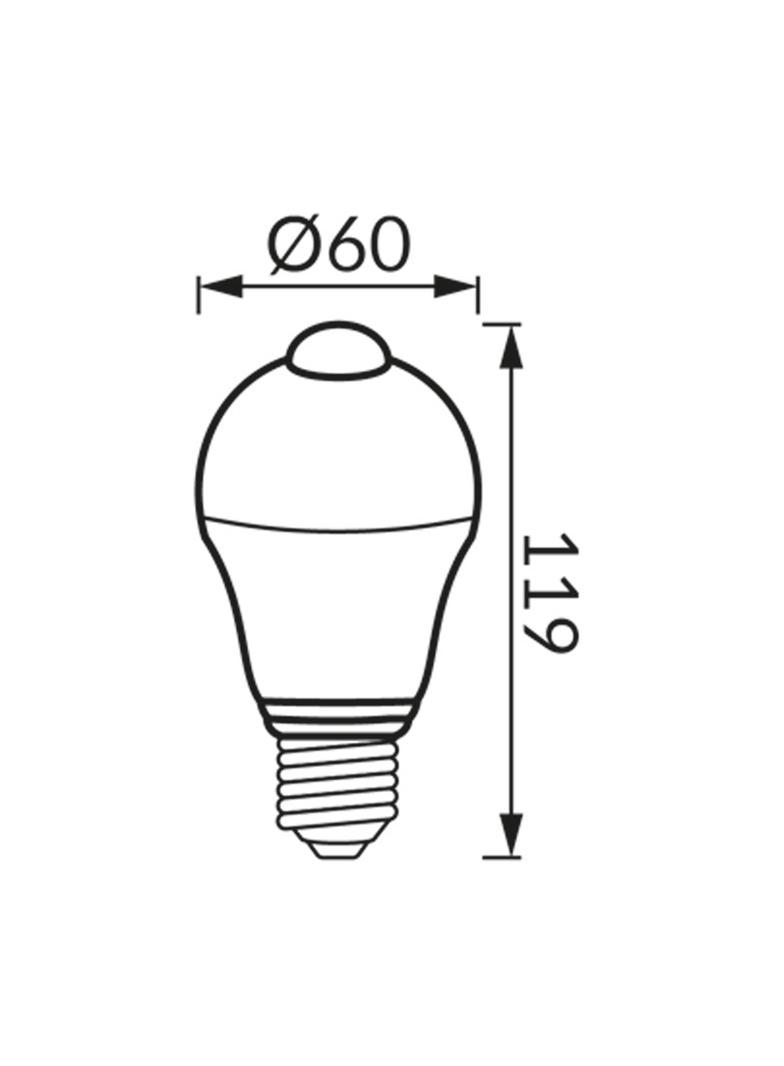 Lampa SMD LED z czujnikiem ruchu ERSTE LED PIR E27 7W NW