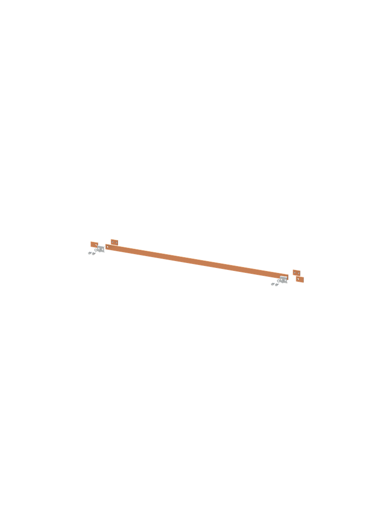 ZX2346 Szyna miedziana 30x5mm szerokość 5PW 1250mm V2, A2 (do samodzielnego montażu)