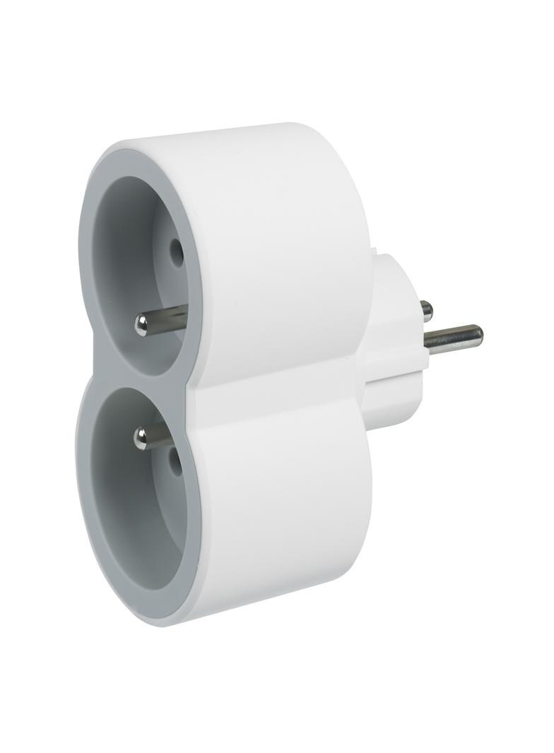 ROZGAŁĘŹNIK 2X2P+Z FRONTOWE - BIAŁY/JASNOSZARY, Legrand