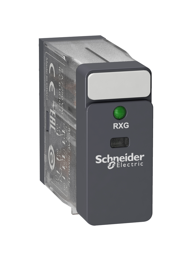 Zelio Relay Przekaźnik interfejsowy ze standardową obudową oraz LED 220V AC 5A 2 styki C/O RXG23M7 Schneider